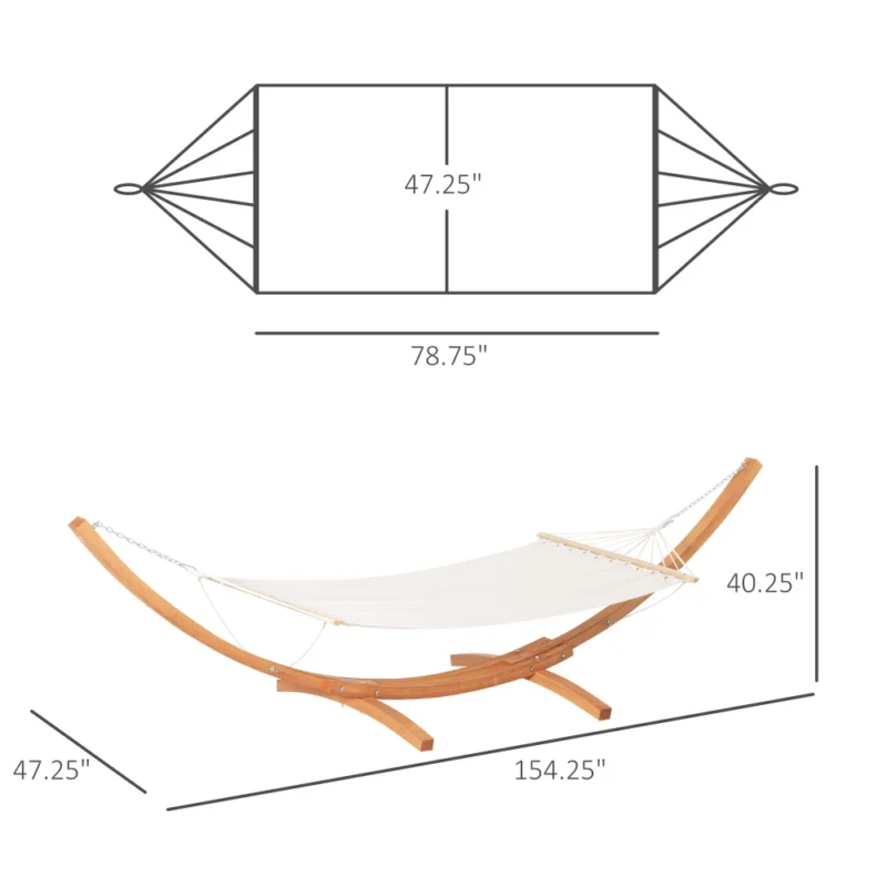 Extra Large Stainless Steel Hammock with Stand - 500 lbs Capacity for Indoor & Outdoor Relaxation - Image 3