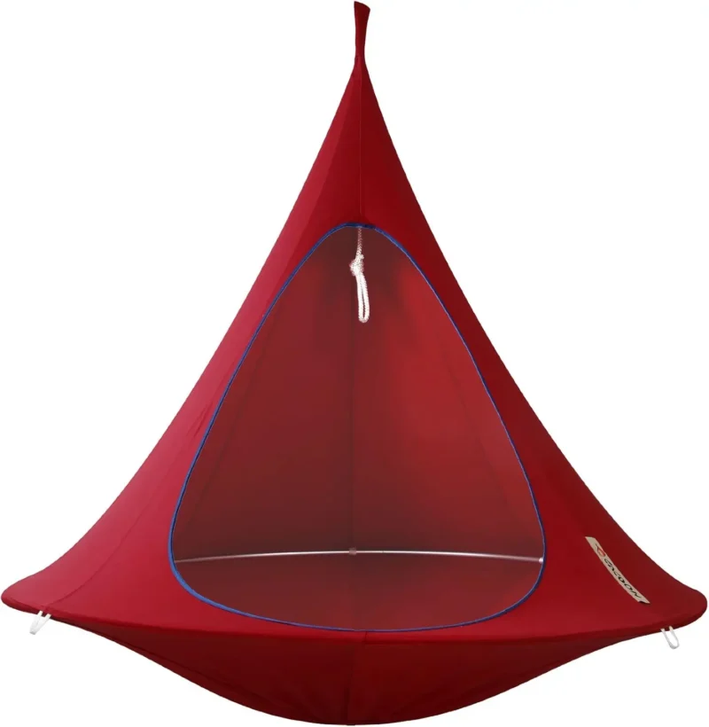 Double Hanging Pod Chair with Polyester Canvas - 440 lbs Capacity for Indoor & Outdoor - Image 9