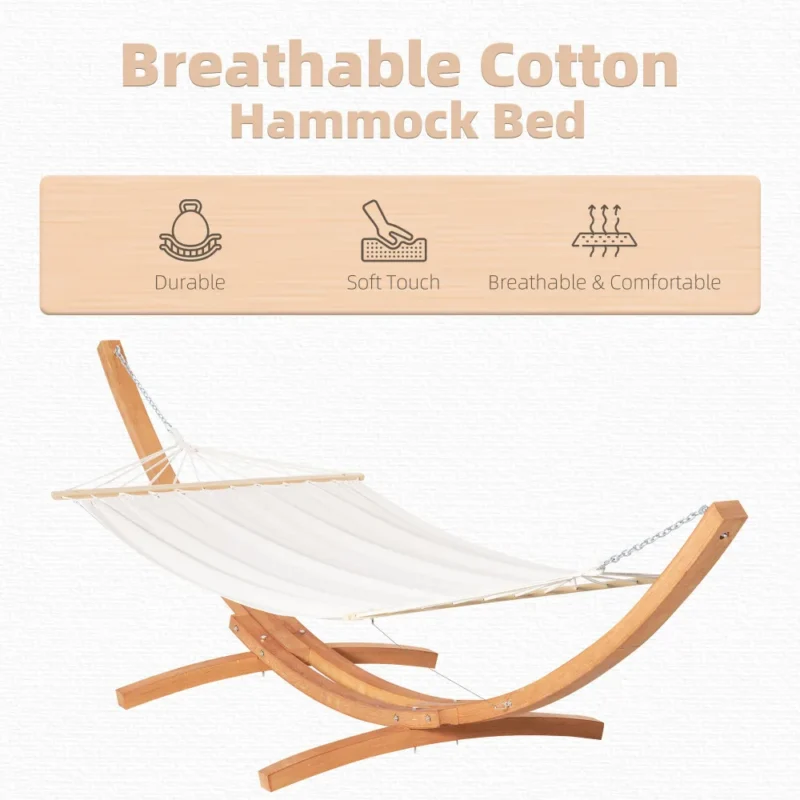 Extra Large Stainless Steel Hammock with Stand - 500 lbs Capacity for Indoor & Outdoor Relaxation - Image 4