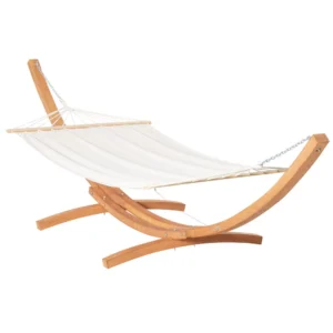 Extra Large Stainless Steel Hammock with Stand - 500 lbs Capacity for Indoor & Outdoor Relaxation