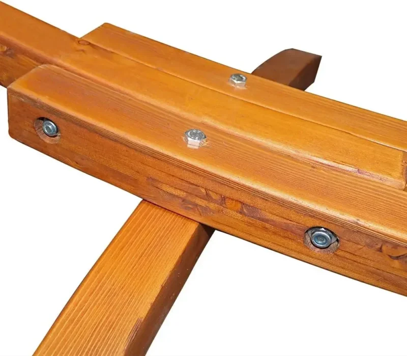 12-Foot Curved Wood Hammock Stand - 400 Pound Capacity Arc Stand for Two-Person Relaxation - Image 6