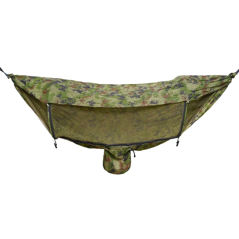 Single Nylon Camping Hammock with Anti-Mosquito Protection - 440 lbs Capacity for Outdoor Adventures - Image 6