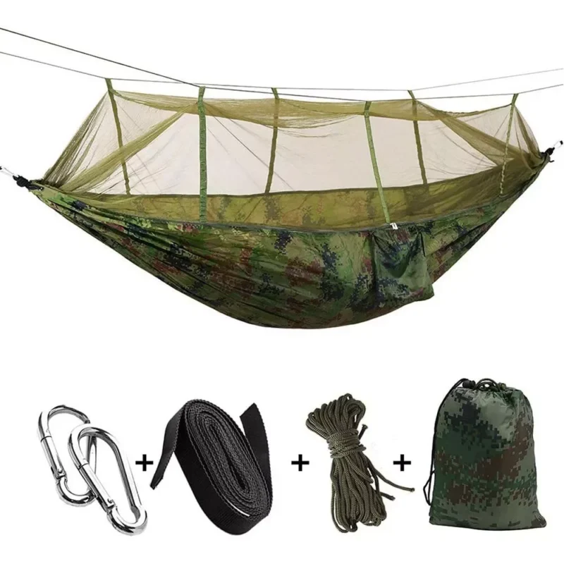 Double Camping Hammock with Mosquito Net - 660 lbs Capacity for Outdoor Adventures - Image 7