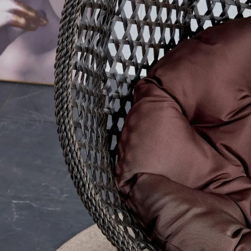 Hanging Egg Chair with Cushions - 350 lbs Capacity for Indoor & Outdoor Spaces - Image 4