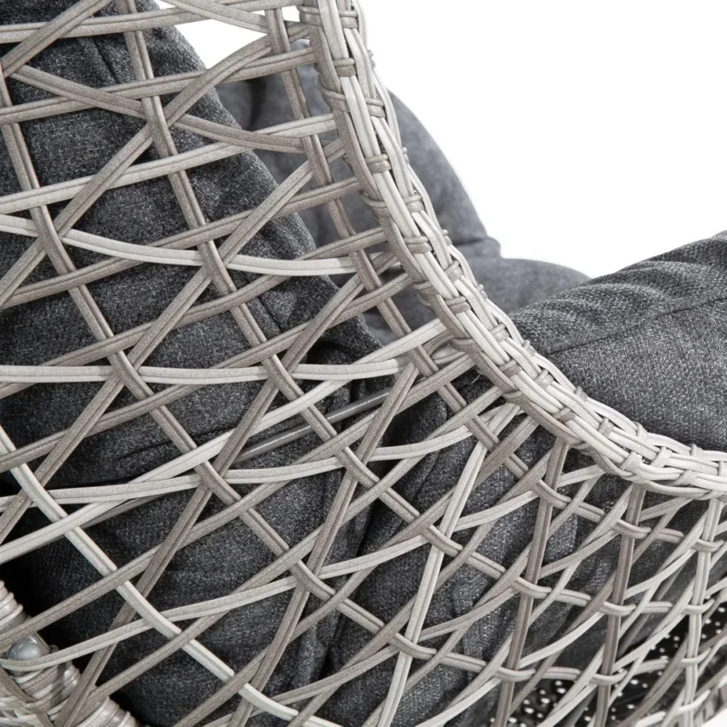 Outdoor Hanging Egg Chair with Cushions - 350 lbs Capacity for Patio & Garden - Image 5