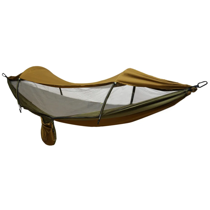 Portable Camping Hammock with Mosquito Net and Sun Shade - 400 lbs Capacity for Hiking & Adventures - Image 6