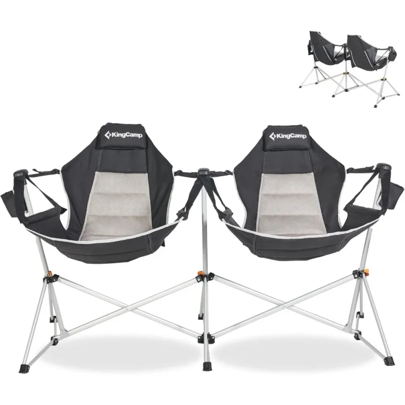Double Portable Folding Hammock Chair - 580 lbs Capacity for Outdoor Relaxation