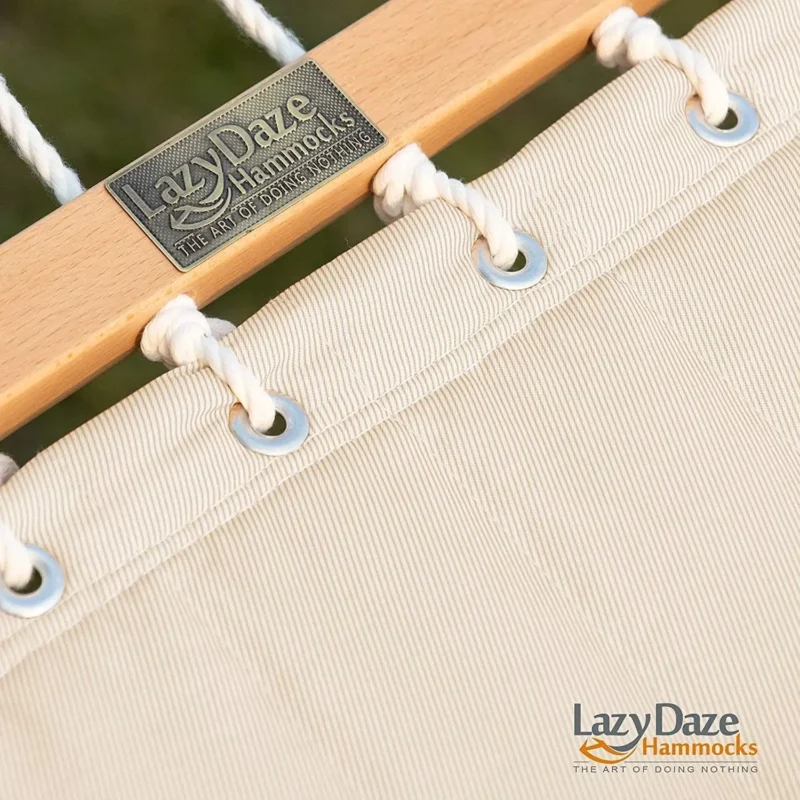 12 FT Double Quilted Hammock with Spreader Bars - 450 lbs Capacity for Backyard & Patio - Image 6