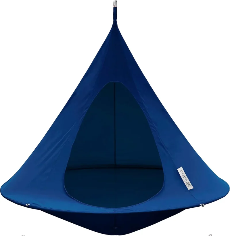 Double Hanging Pod Chair with Polyester Canvas - 440 lbs Capacity for Indoor & Outdoor - Image 15