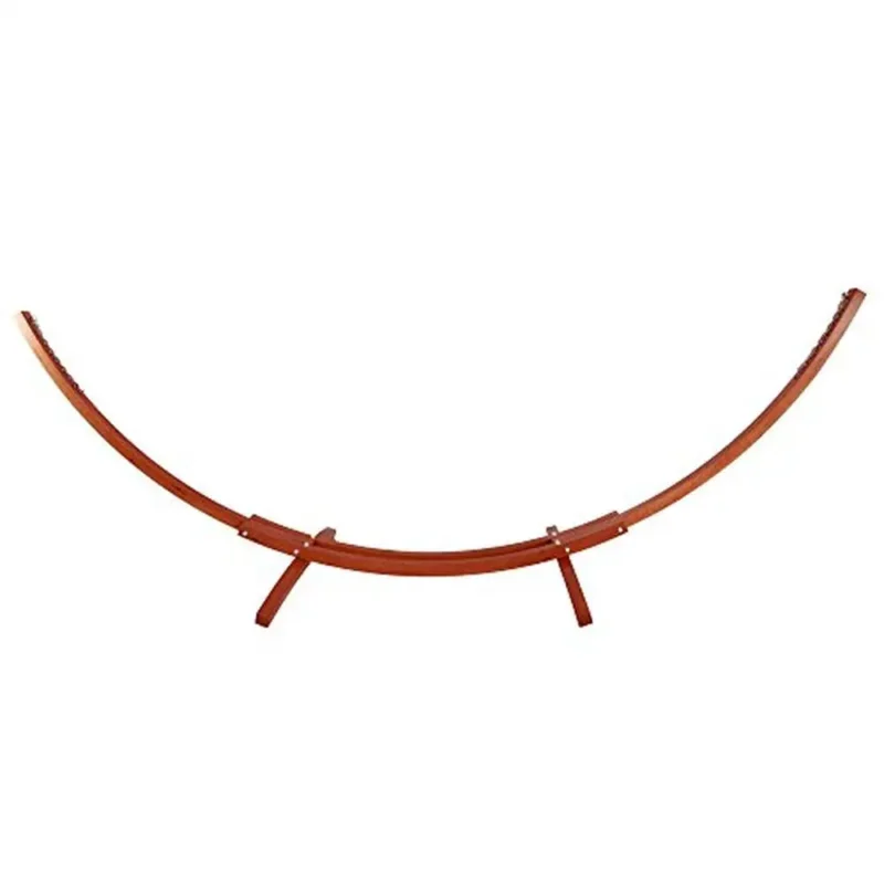 Wooden Arc Hammock Stand with Spreader Bar - 400lb Capacity for Backyard Relaxation - Image 6