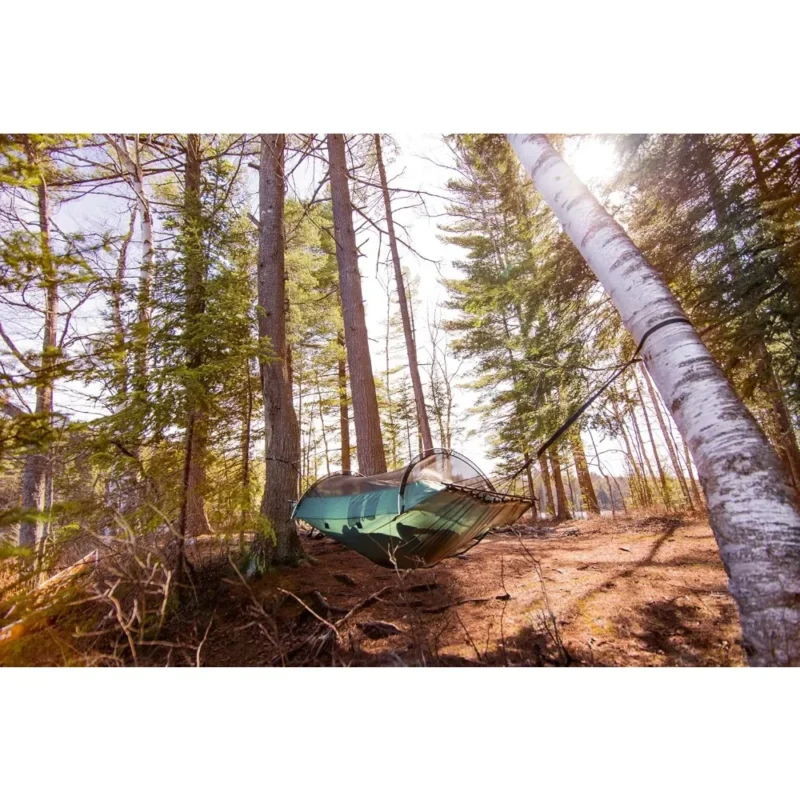 Portable Nylon Camping Hammock Tent - 275 lbs Capacity for Backpacking & Hiking - Image 2