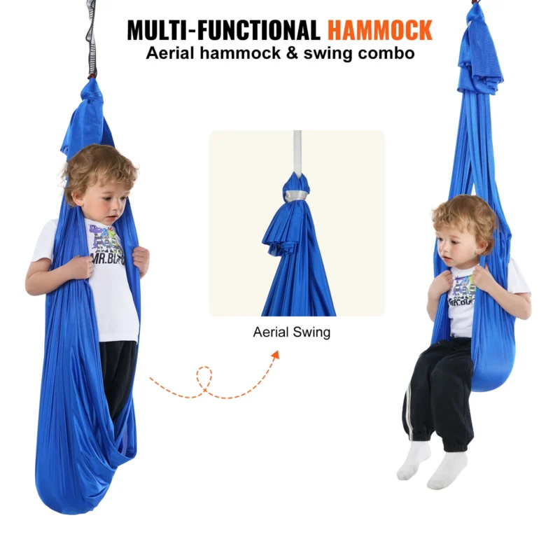 Sensory Cuddle Hammock Swing with 550 lbs Capacity for Indoor & Outdoor Therapy - Image 5