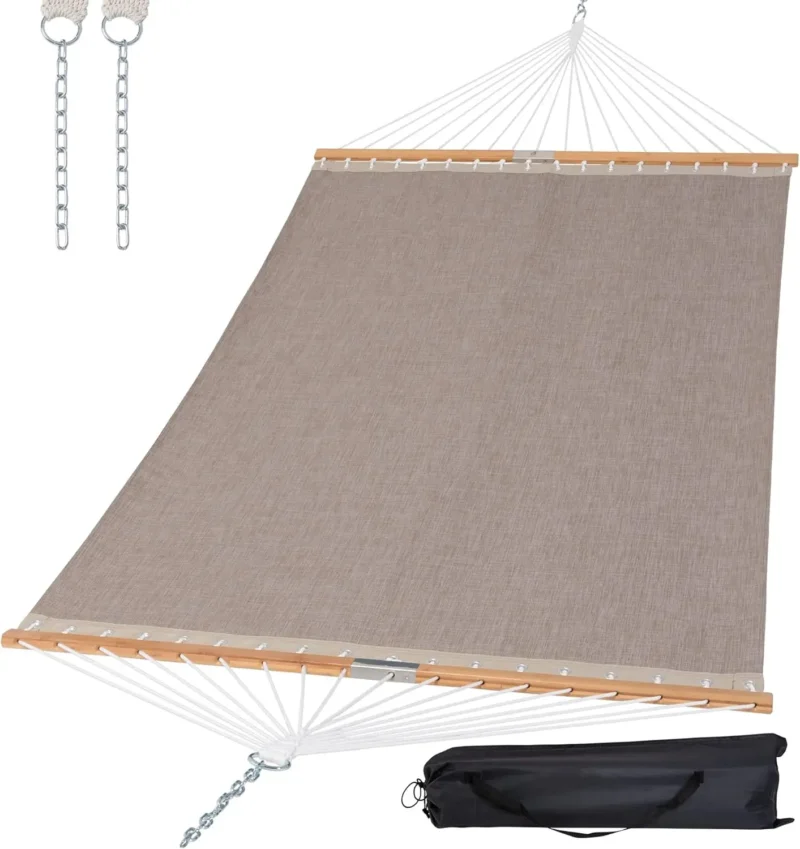 Two-Person Outdoor Hammock with Spreader Bar - Portable Coffee Hammock for Poolside & Patio - Image 10