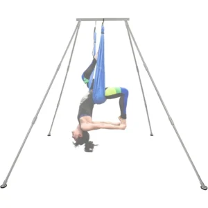 Indoor Outdoor Aerial Yoga Swing Stand - 8.1' Aluminum Triangle Frame for Yoga Sling & Hammock