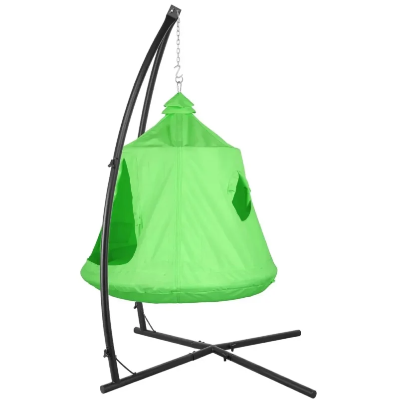 Children's Hanging Hammock Chair with X-Stand - For Indoor & Outdoor Play - Image 10