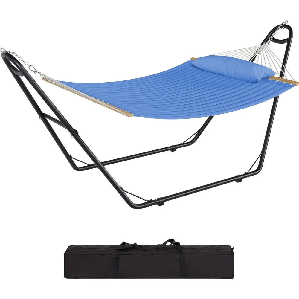 Premium double hammock with stand for ultimate home relaxation