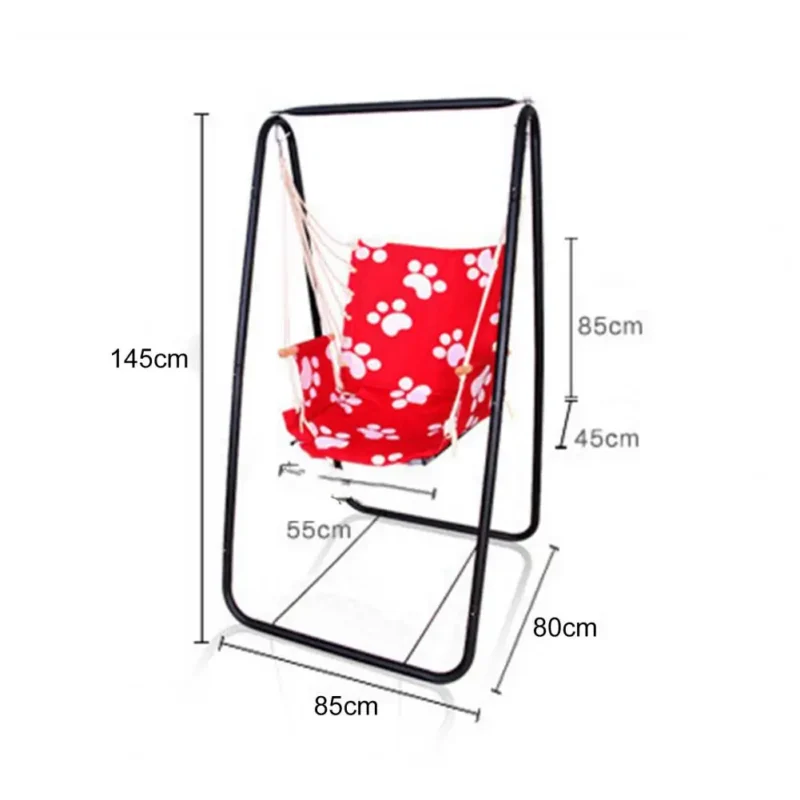 A-Frame Metal Hammock Chair Stand - 330 lbs Capacity for Indoor & Outdoor Use - Image 6