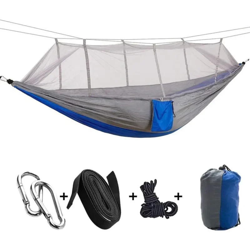 Double Camping Hammock with Mosquito Net - 660 lbs Capacity for Outdoor Adventures - Image 8