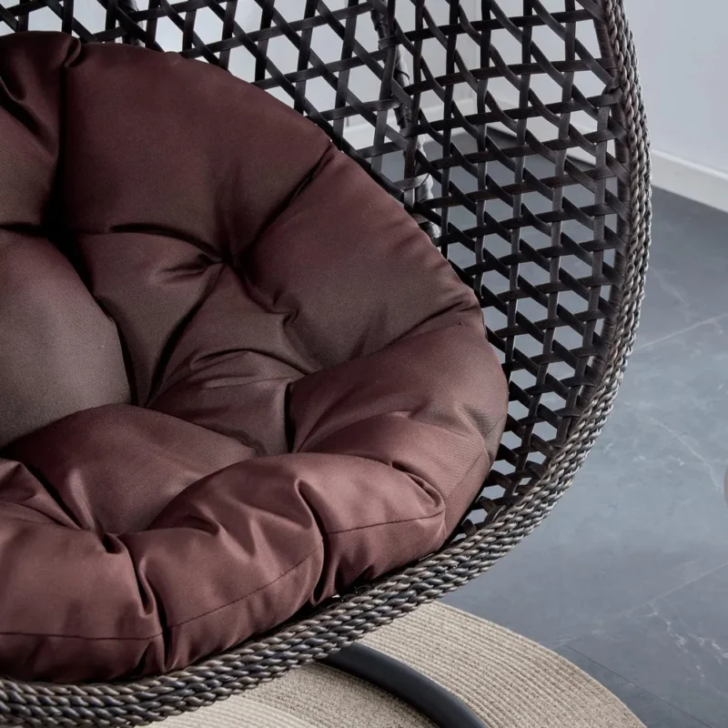 Hanging Egg Chair with Cushions - 350 lbs Capacity for Indoor & Outdoor Spaces - Image 6