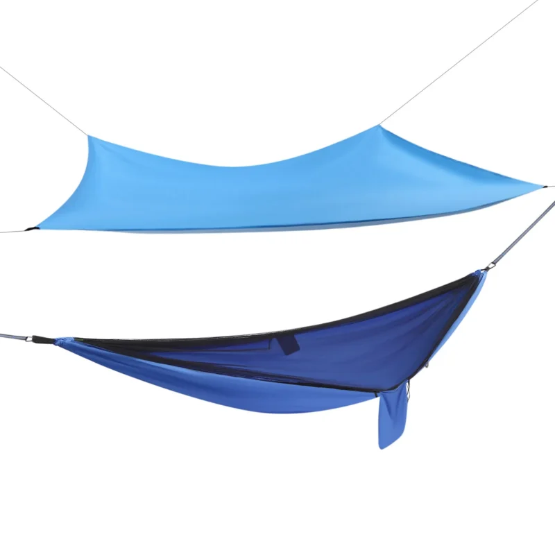 Portable Camping Hammock with Mosquito Net - 440 lbs Capacity for Outdoor Adventures - Image 4