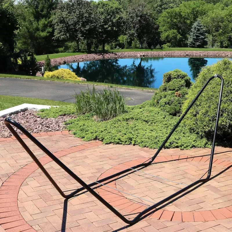 Portable Steel Hammock Stand with 330 lb Capacity - 10-foot for Camping & Backyard - Image 4