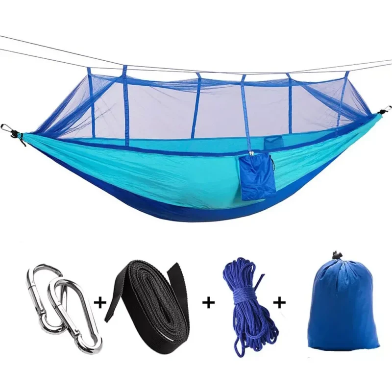 Double Camping Hammock with Mosquito Net - 660 lbs Capacity for Outdoor Adventures - Image 9