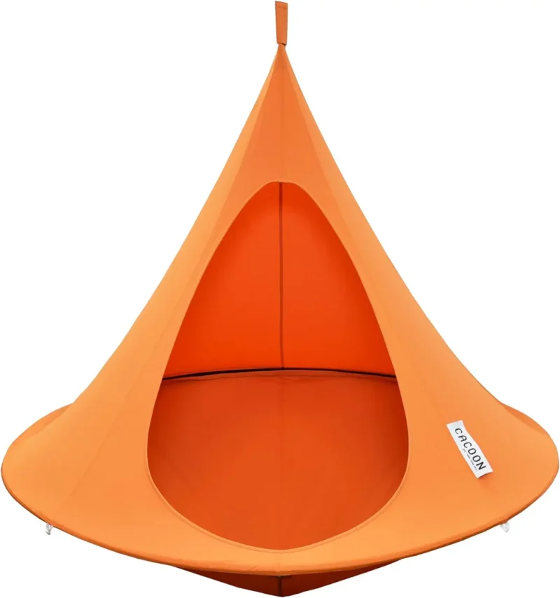 Double Hanging Pod Chair with Polyester Canvas - 440 lbs Capacity for Indoor & Outdoor - Image 10