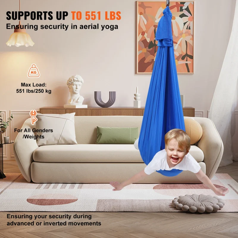 Sensory Cuddle Hammock Swing with 550 lbs Capacity for Indoor & Outdoor Therapy - Image 3