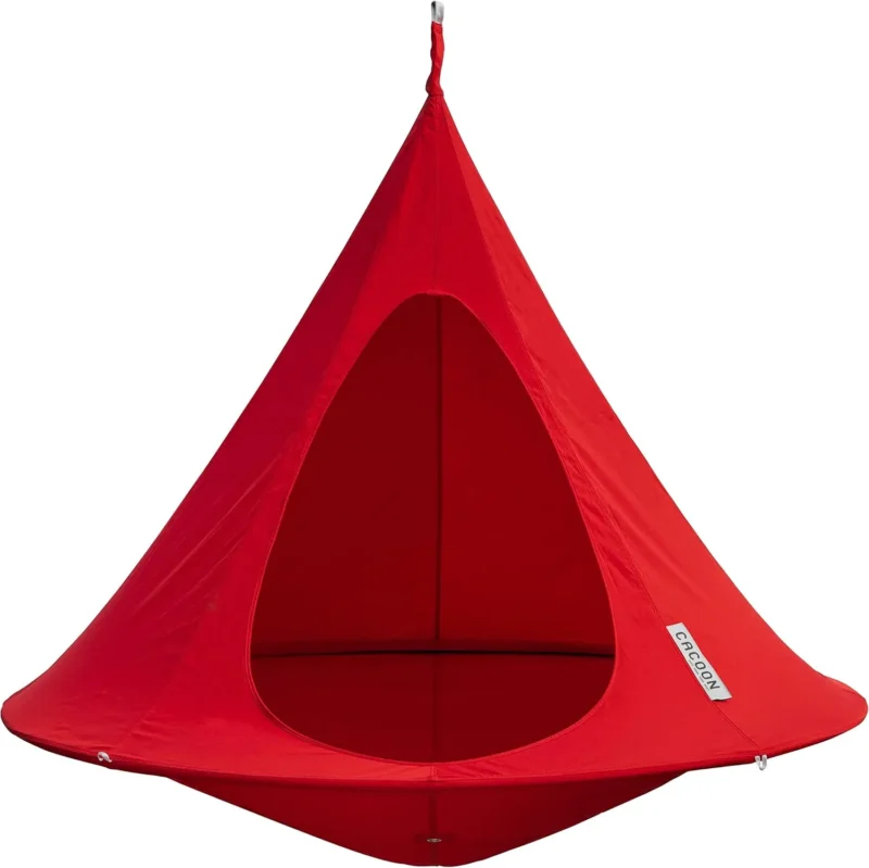 Double Hanging Pod Chair with Polyester Canvas - 440 lbs Capacity for Indoor & Outdoor - Image 13