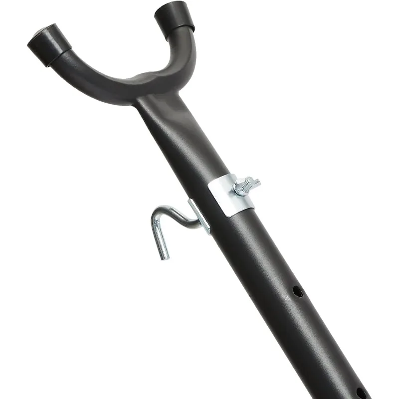 Heavy duty two-person hammock with stand demonstrating weight capacity