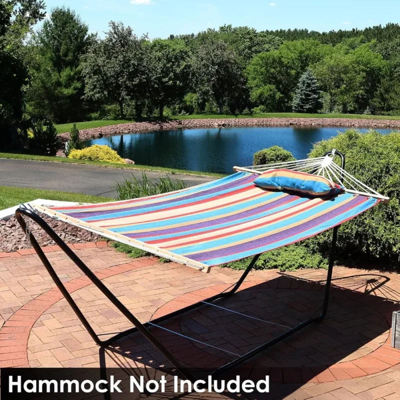 Portable Steel Hammock Stand with 330 lb Capacity - 10-foot for Camping & Backyard - Image 5
