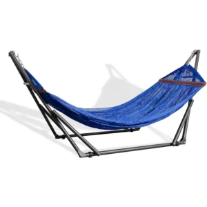 Portable Folding Hammock With Carrying Case - 250 lbs Capacity for Travel & Patio