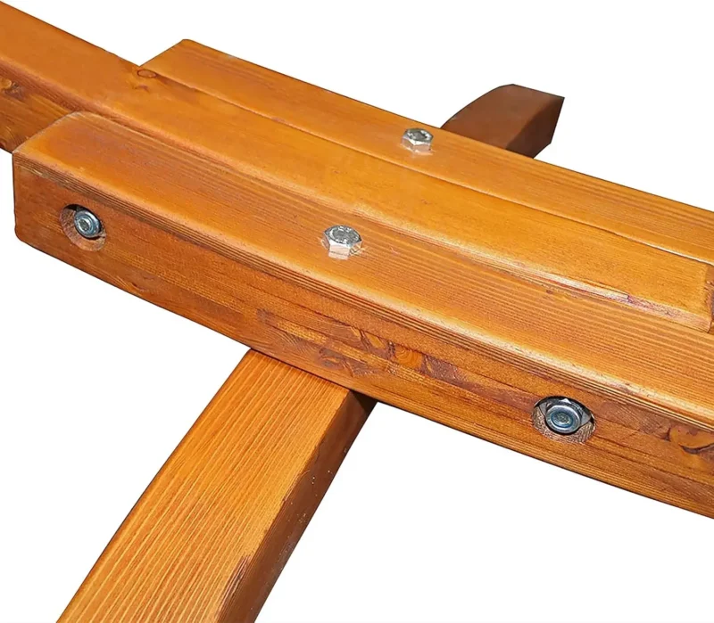 12-Foot Curved Wood Hammock Stand - 400 Pound Capacity Arc Stand for Two-Person Relaxation - Image 5