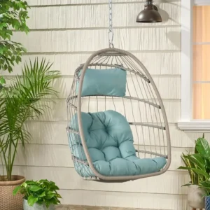 Hanging Egg Chair with Cushions - 250 lbs Capacity for Indoor & Outdoor Relaxation