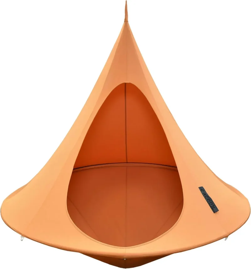 Double Hanging Pod Chair with Polyester Canvas - 440 lbs Capacity for Indoor & Outdoor - Image 17