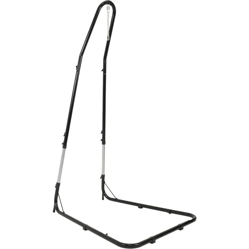 Caribbean Rope Hammock Chair with Adjustable Stand - 300 lbs Capacity for Patio & Indoor - Image 5