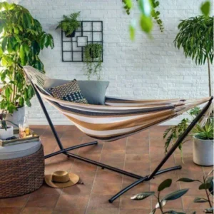 Portable Hammock Set with Stand - 450 lbs Capacity for Camping & Backyard