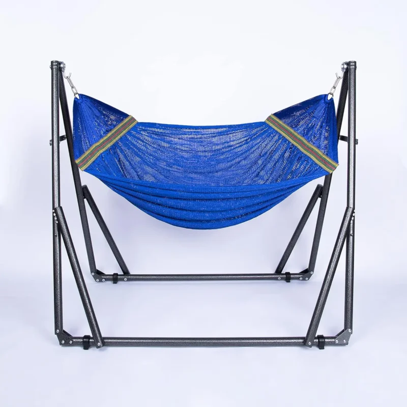Portable Folding Hammock With Carrying Case - 250 lbs Capacity for Travel & Patio - Image 7