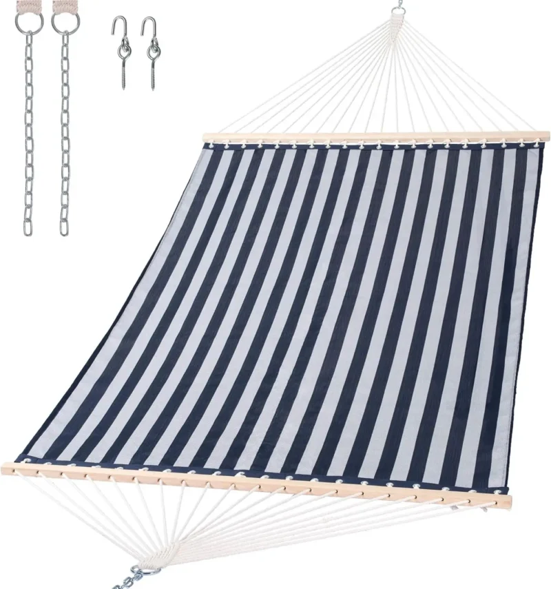 Two-Person Outdoor Hammock with Spreader Bar - Portable Coffee Hammock for Poolside & Patio - Image 8