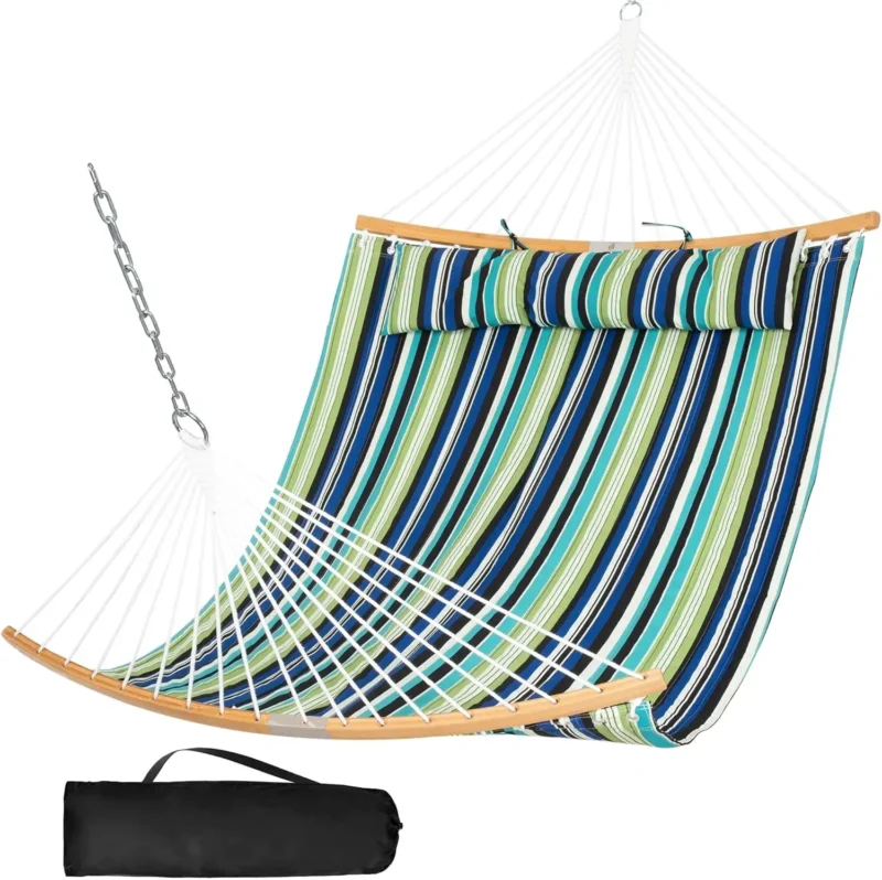 Double Tree Hammock with Hanging Kit - 600 lbs Capacity for Backyard & Patio - Image 12