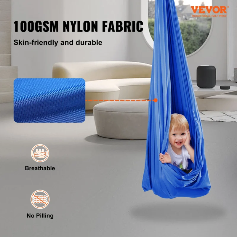 Sensory Cuddle Hammock Swing with 550 lbs Capacity for Indoor & Outdoor Therapy - Image 2