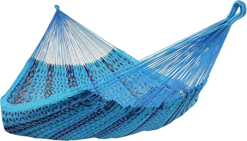 XXL Handwoven Thick Cord Mayan Double Hammock - 625 lbs Capacity for Outdoor Relaxation - Image 7