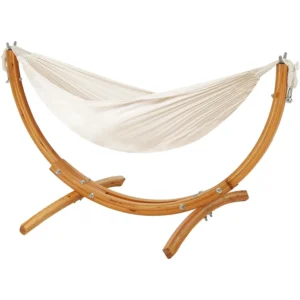 Solid Wood Kids Hammock Chair with Stand - 220 lbs Capacity for Indoor & Outdoor Use