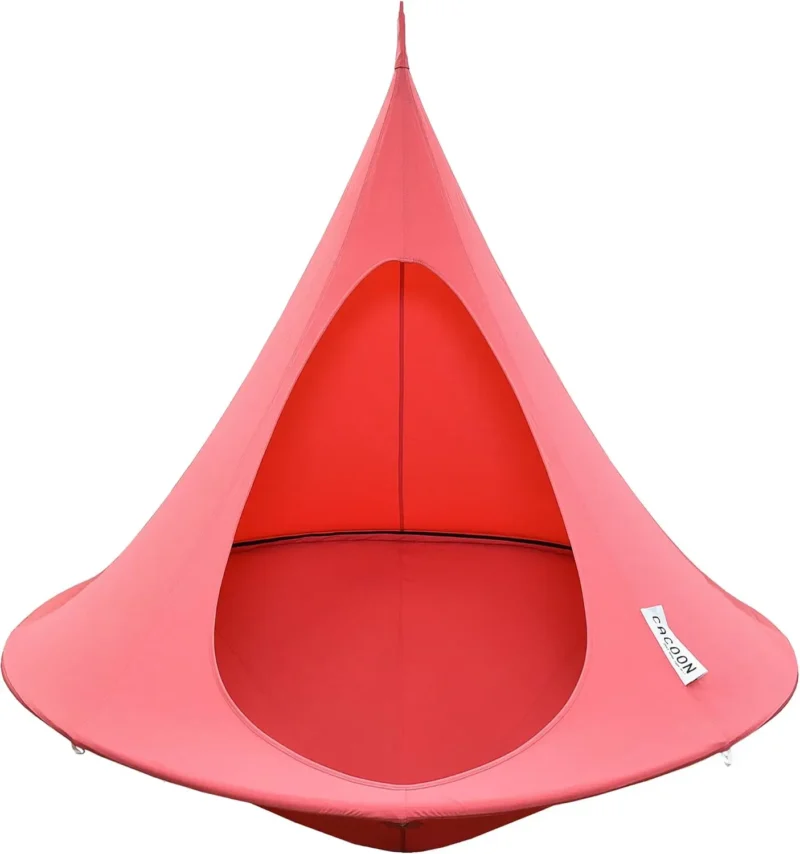 Double Hanging Pod Chair with Polyester Canvas - 440 lbs Capacity for Indoor & Outdoor - Image 12