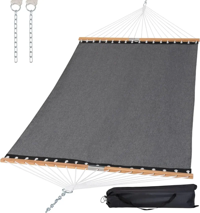 Two-Person Outdoor Hammock with Spreader Bar - Portable Coffee Hammock for Poolside & Patio - Image 12