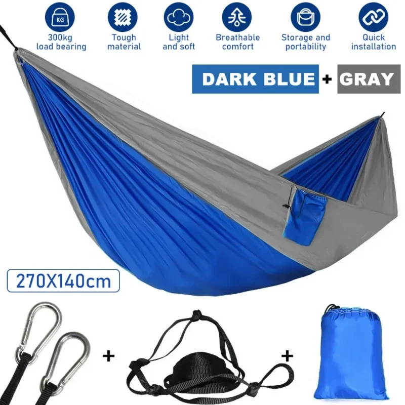 Double Camping Hammock with Mosquito Net - 660 lbs Capacity for Outdoor Adventures - Image 10