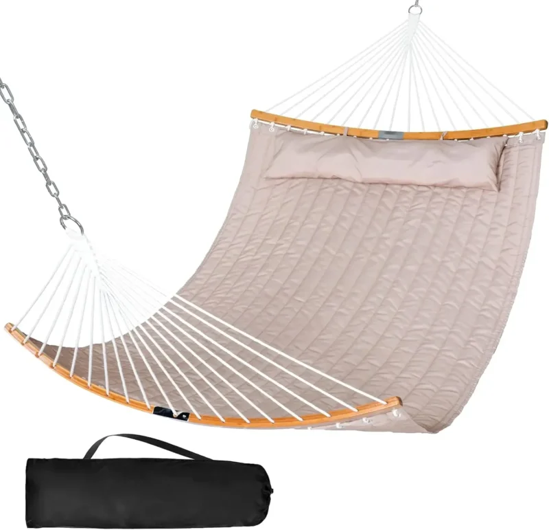Double Tree Hammock with Hanging Kit - 600 lbs Capacity for Backyard & Patio - Image 15