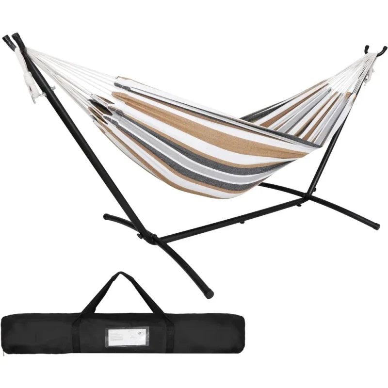 Double Camping Hammock with Carrying Case - 620 lbs Capacity for Outdoor & Travel - Image 2