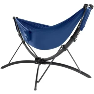 Portable Aluminum Hammock Set with Quick-Setup Stand - 550 lbs Capacity for Outdoor Relaxation
