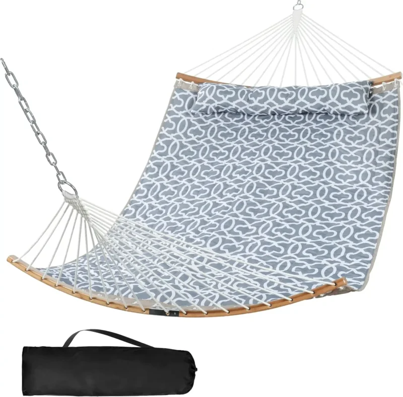 Double Tree Hammock with Hanging Kit - 600 lbs Capacity for Backyard & Patio - Image 8